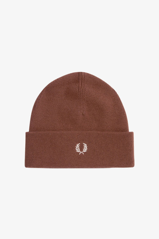 Fred Perry Classic Beanie - Whisky Brown/Porridge Marl