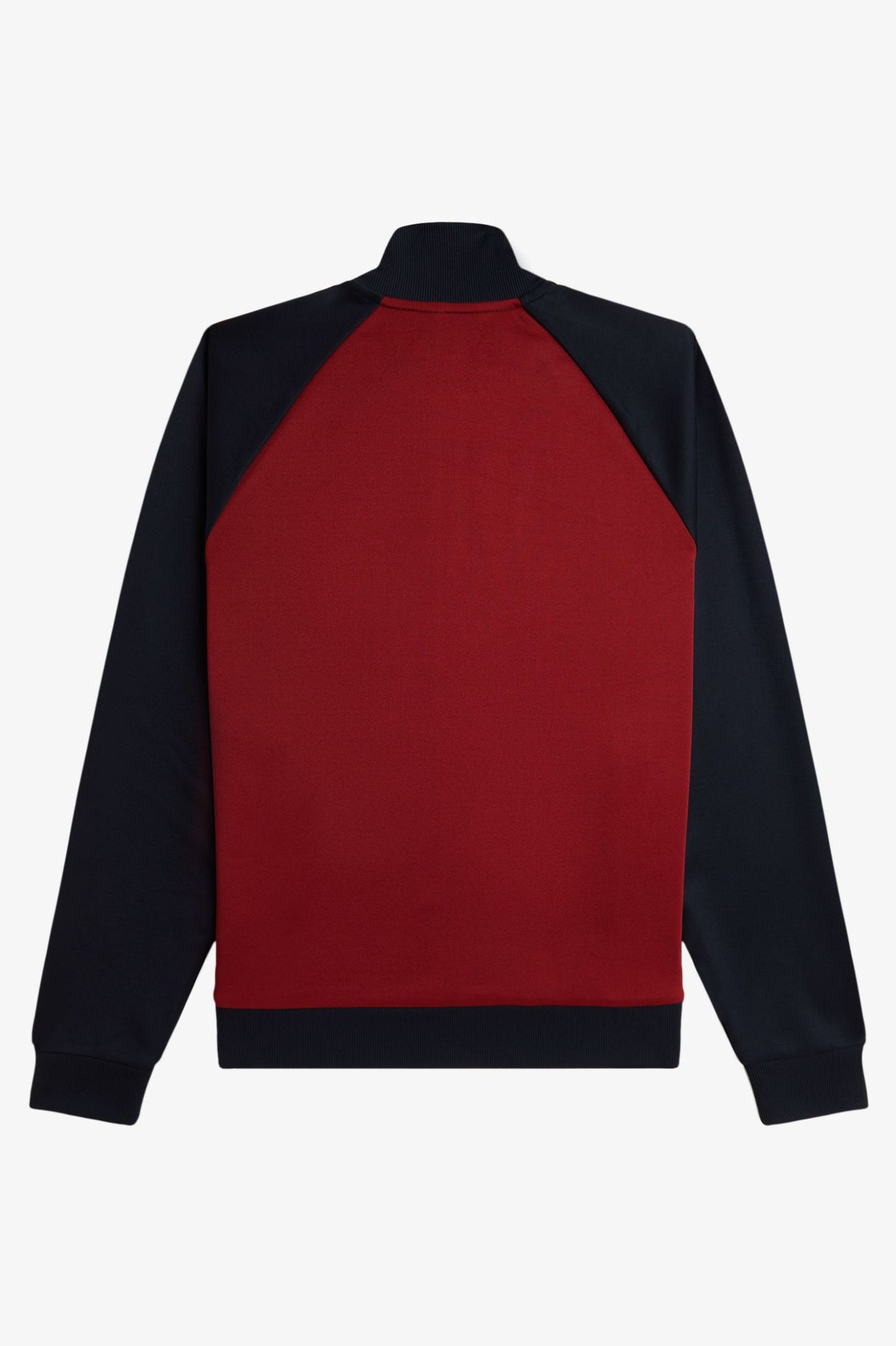 Fred Perry J1326 Contrast Sleeve Track Jacket - Burnt Red/Navy
