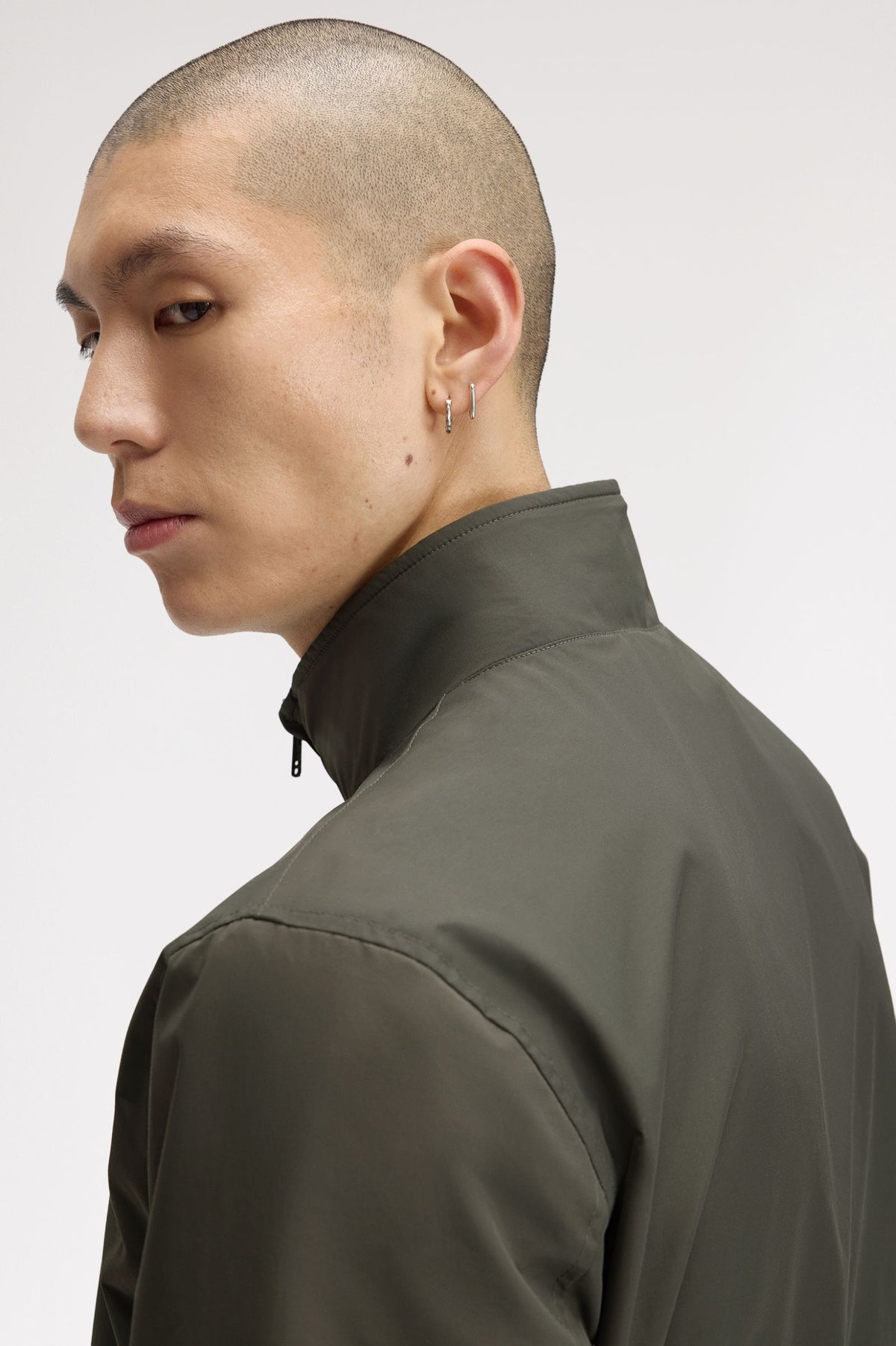 Fred Perry J2660 Brentham Jacket - Field Green