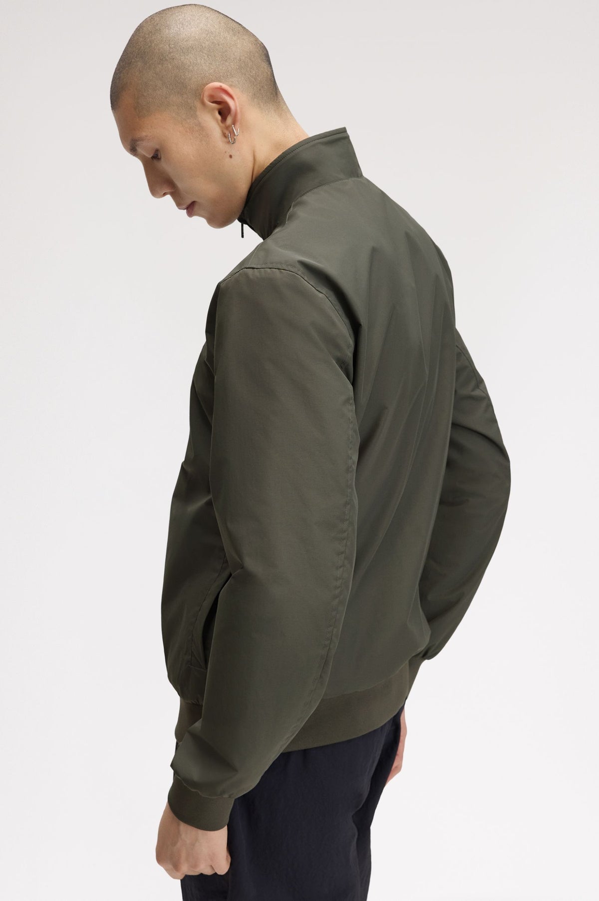 Fred Perry J2660 Brentham Jacket - Field Green
