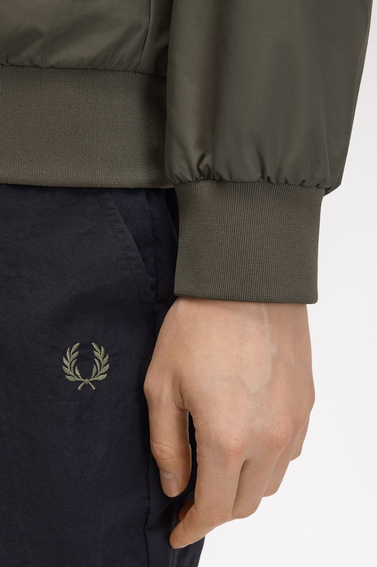 Fred Perry J2660 Brentham Jacket - Field Green