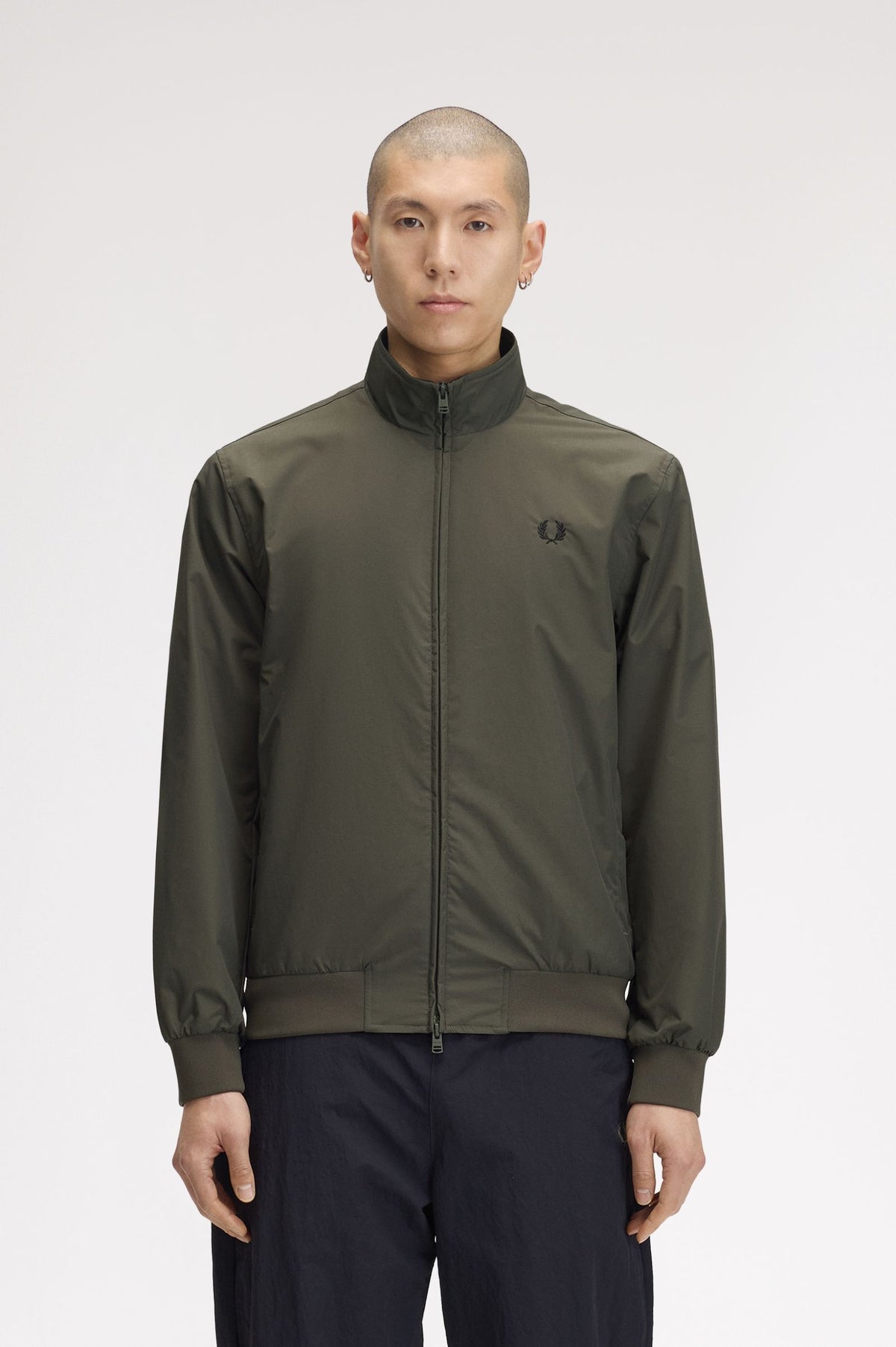 Fred Perry J2660 Brentham Jacket - Field Green