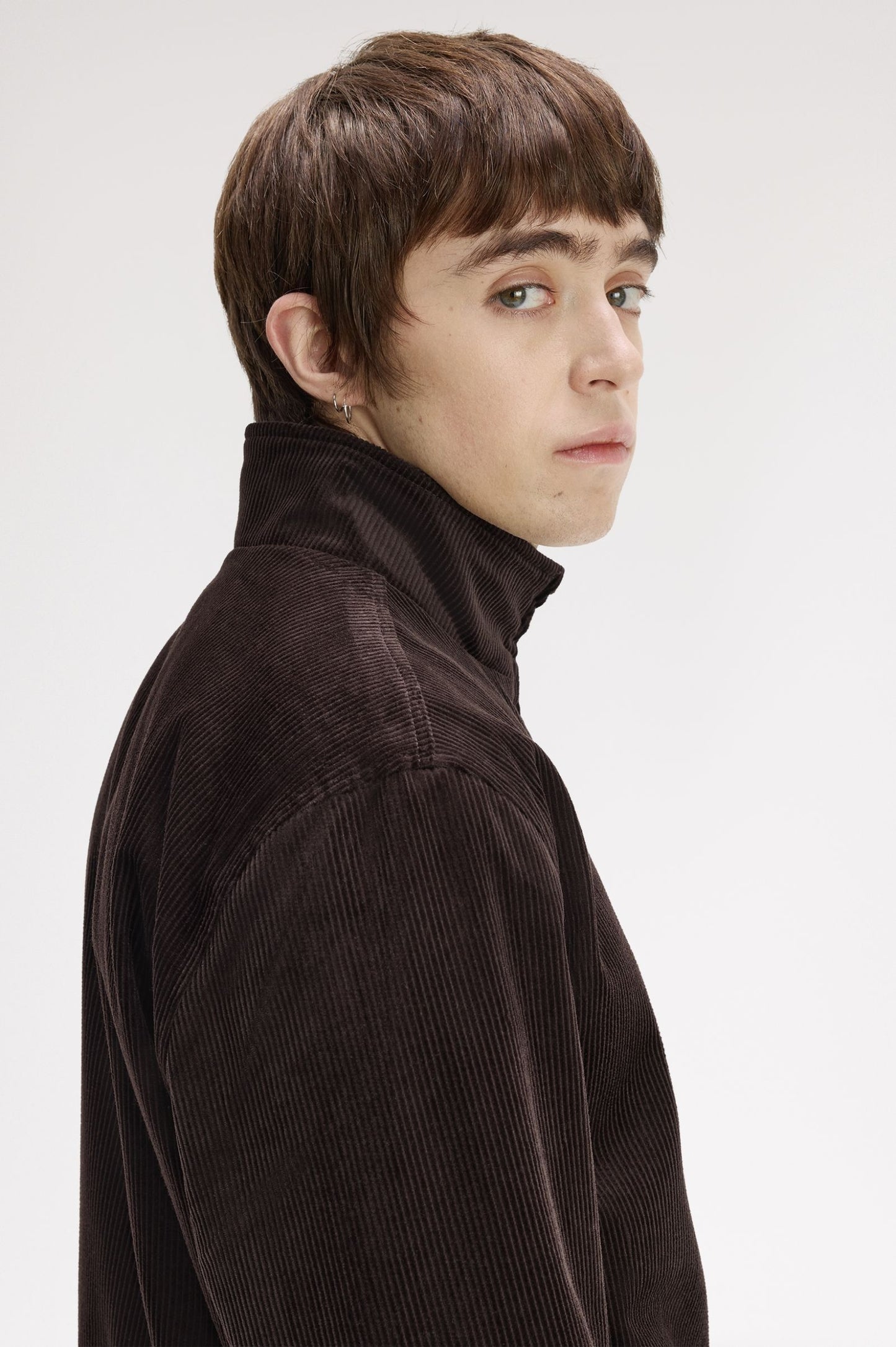Fred Perry J8546 Cord Brentham Jacket - Rich Brown