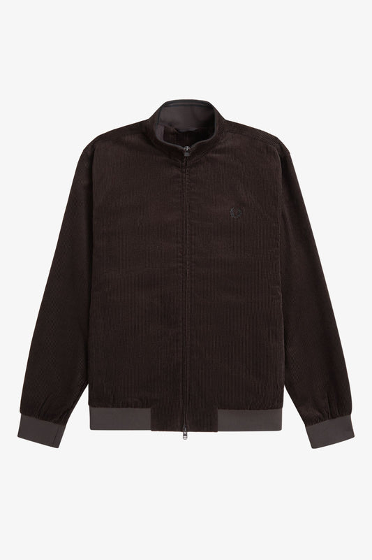 Fred Perry J8546 Cord Brentham Jacket - Rich Brown