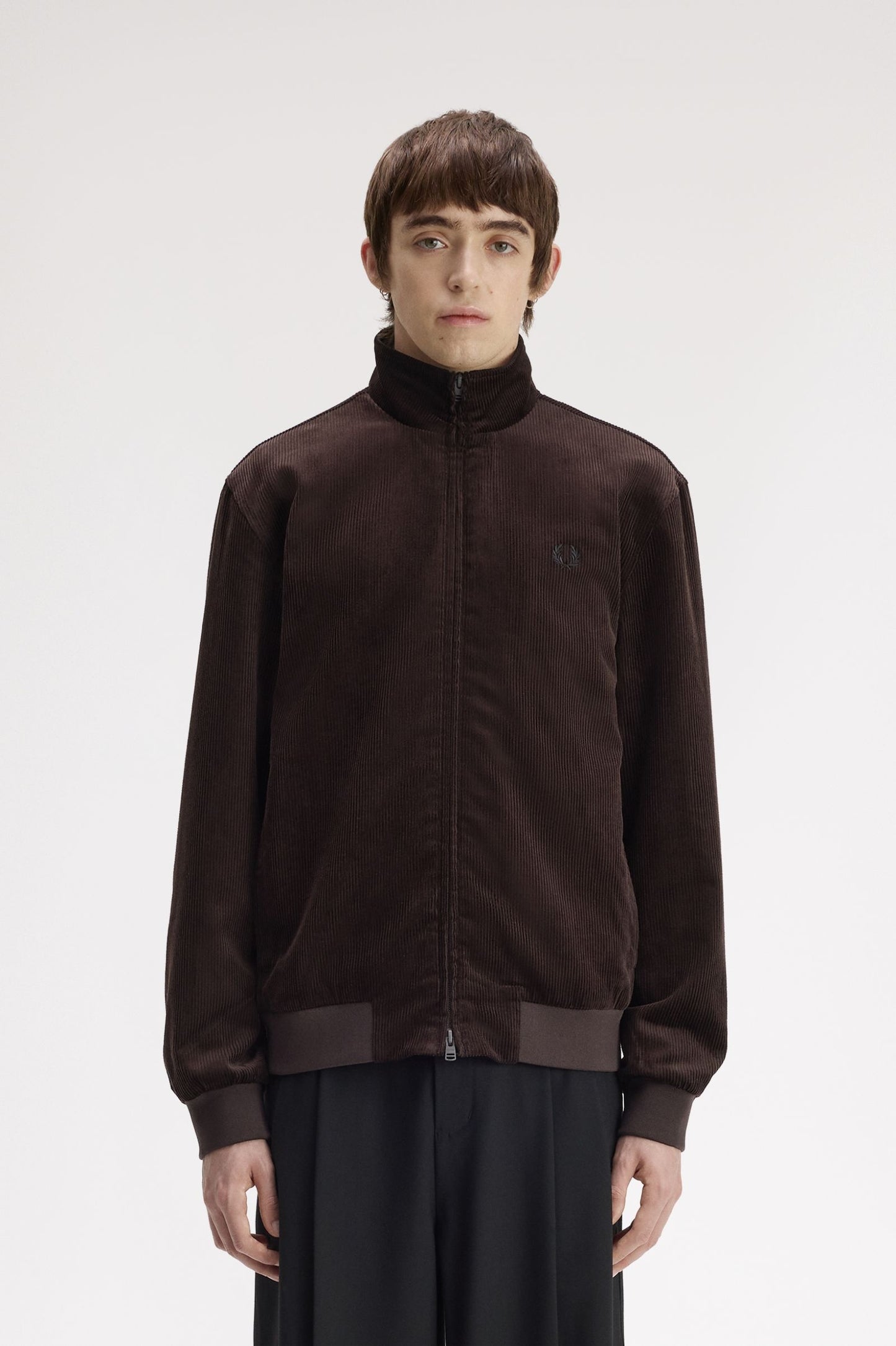 Fred Perry J8546 Cord Brentham Jacket - Rich Brown