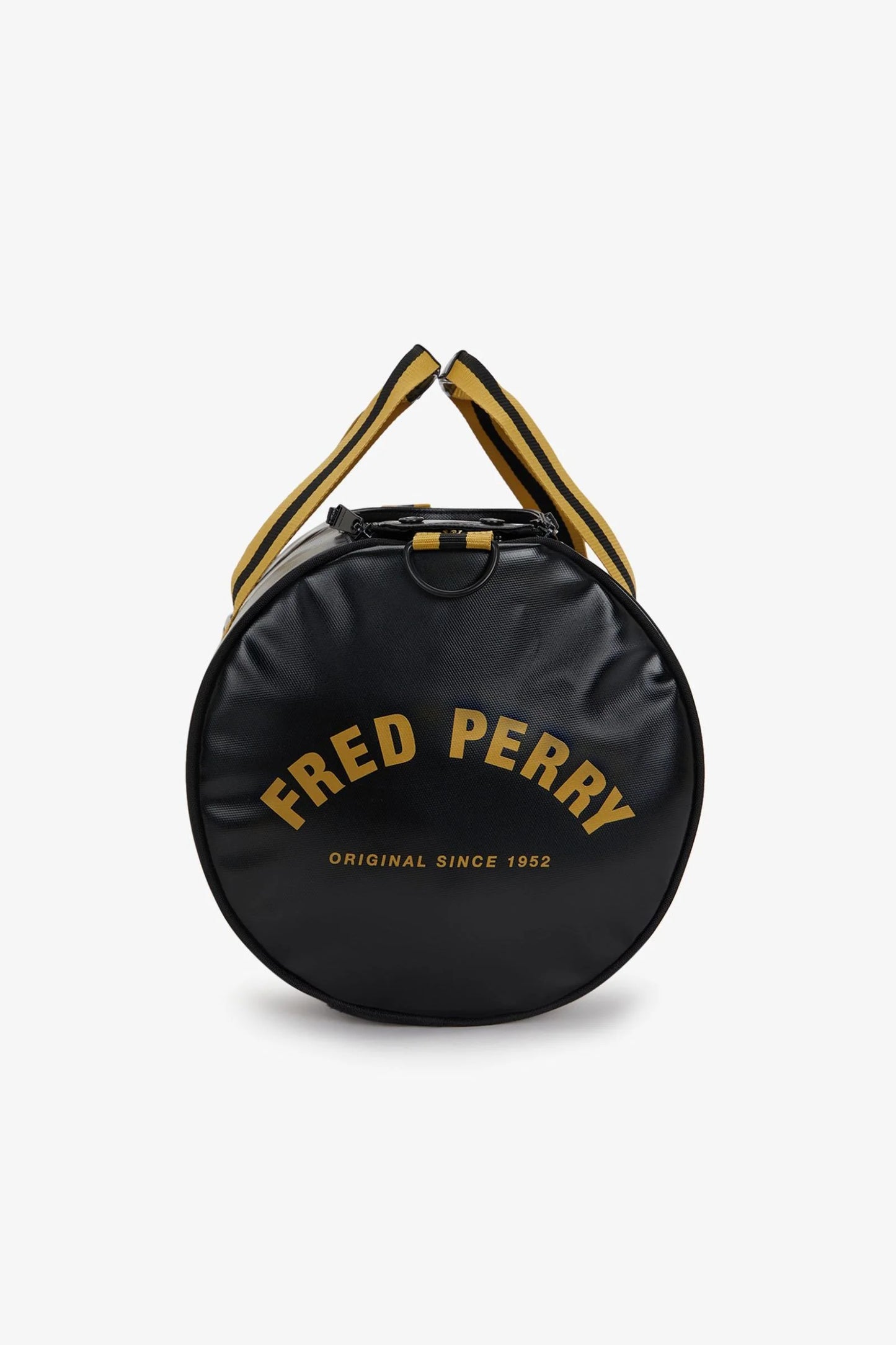 Fred Perry L3352 Tipped Classic Barrel Bag - Black/Gold