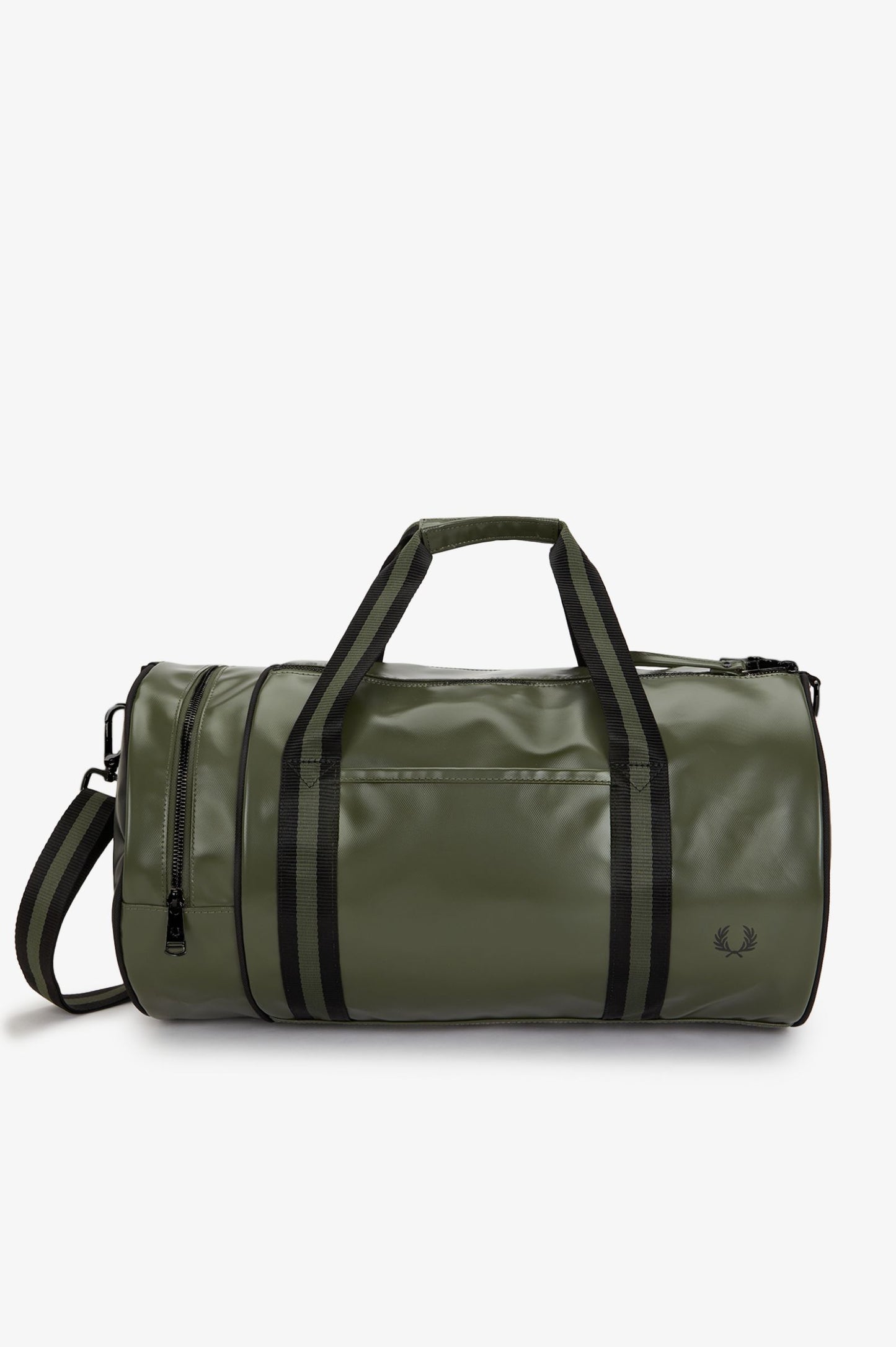 Fred Perry L7255 Classic Barrel Bag - Laurel Wreath Green/Black