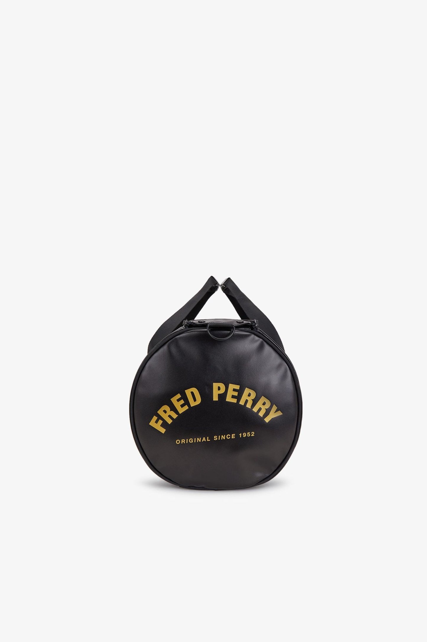 Fred Perry Tonal Large Barrel Bag - Black/Gold