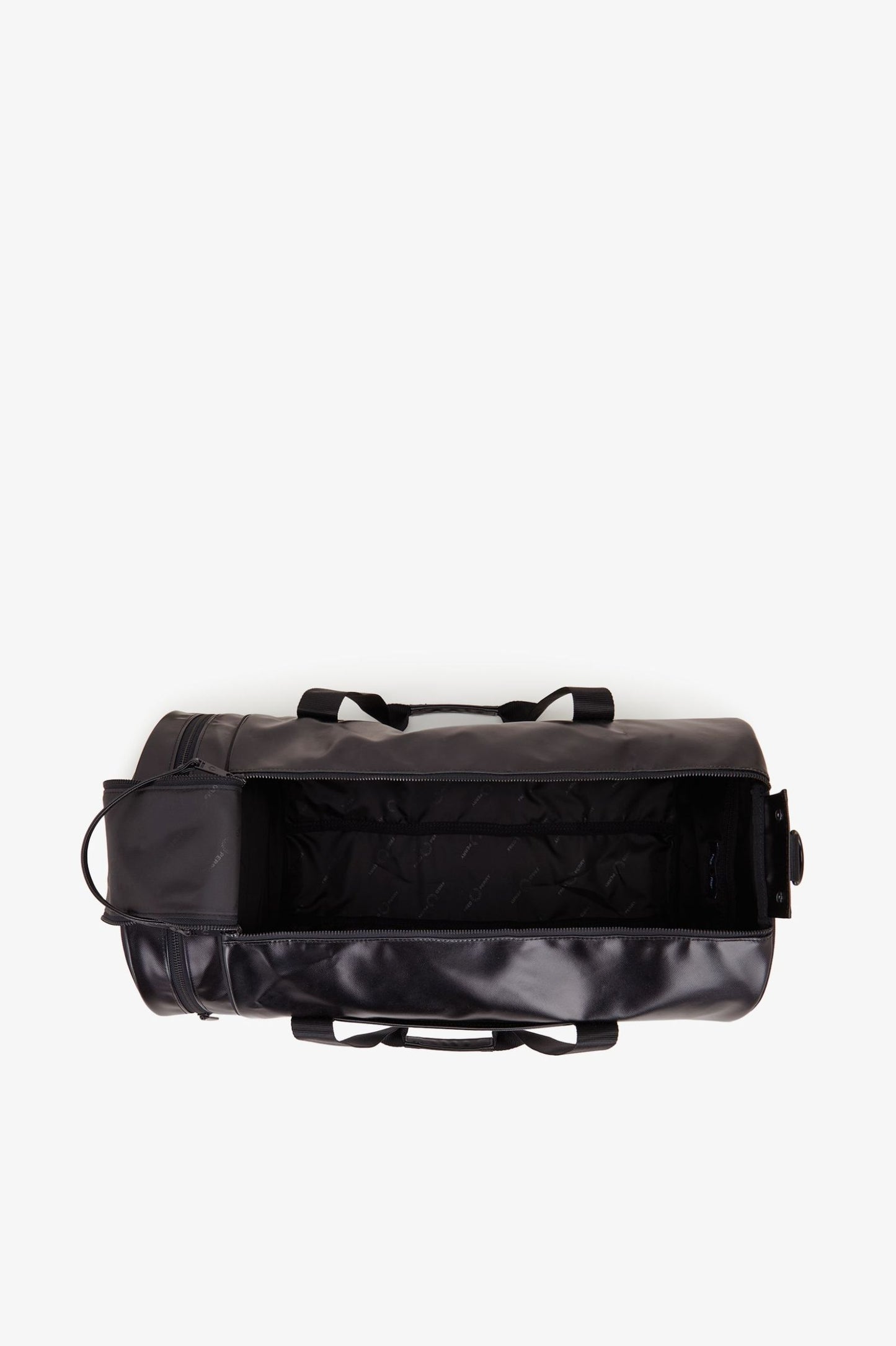 Fred Perry Tonal Large Barrel Bag - Black/Gold