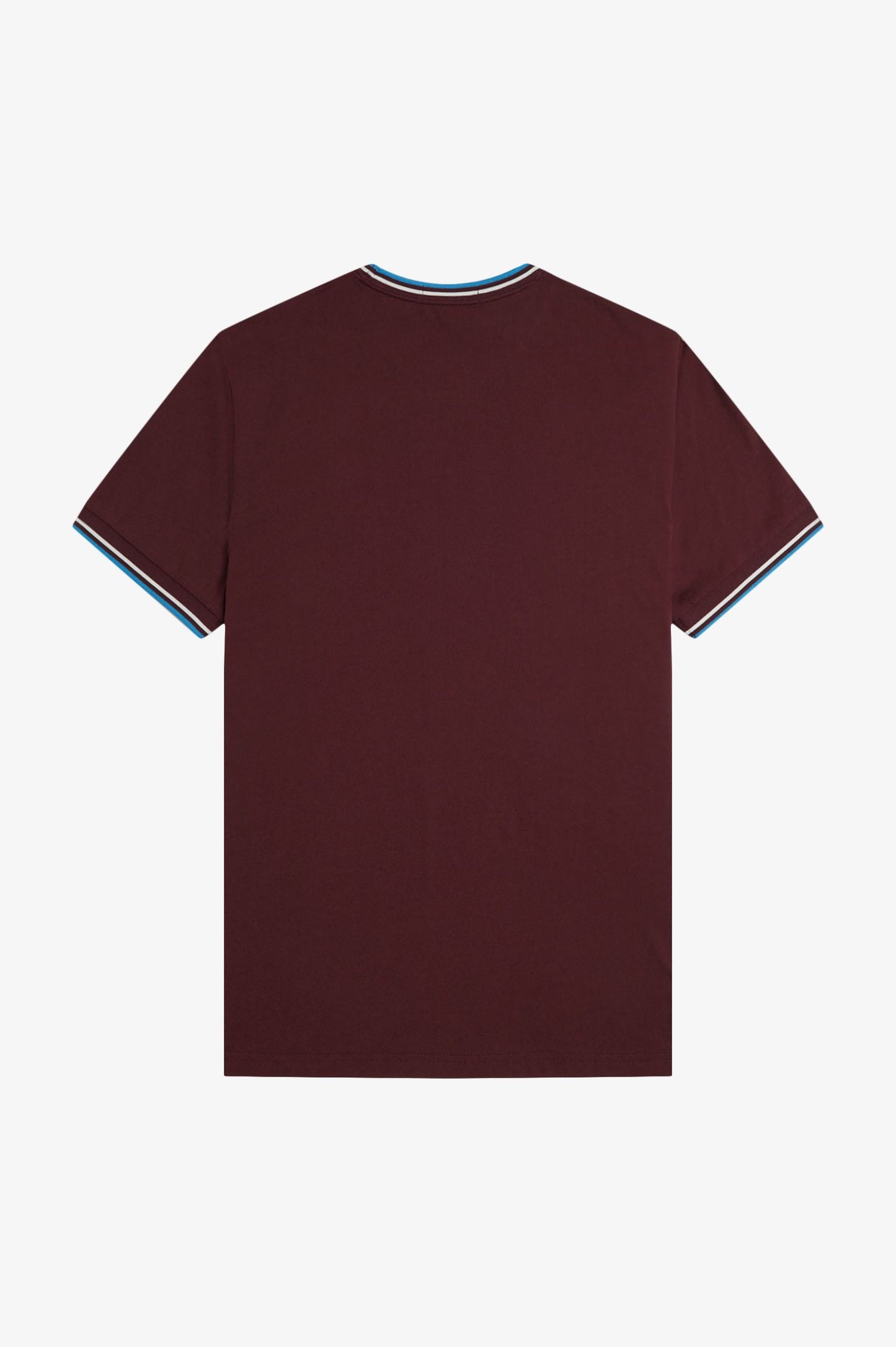 Fred Perry M1588V Twin Tipped T-Shirt - Oxblood/Ecru/Court Blue