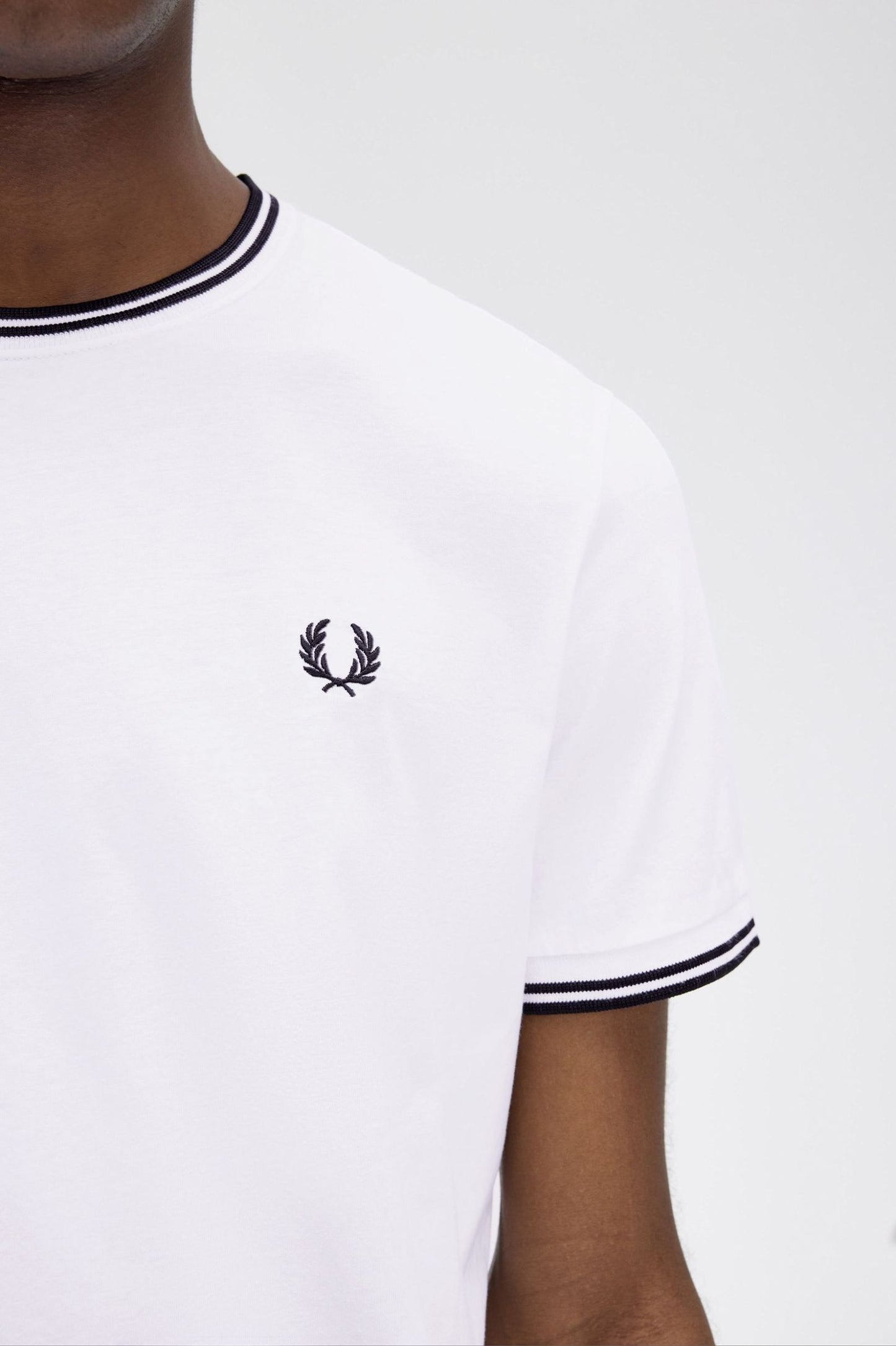 Fred Perry Twin Tipped T-Shirt - White