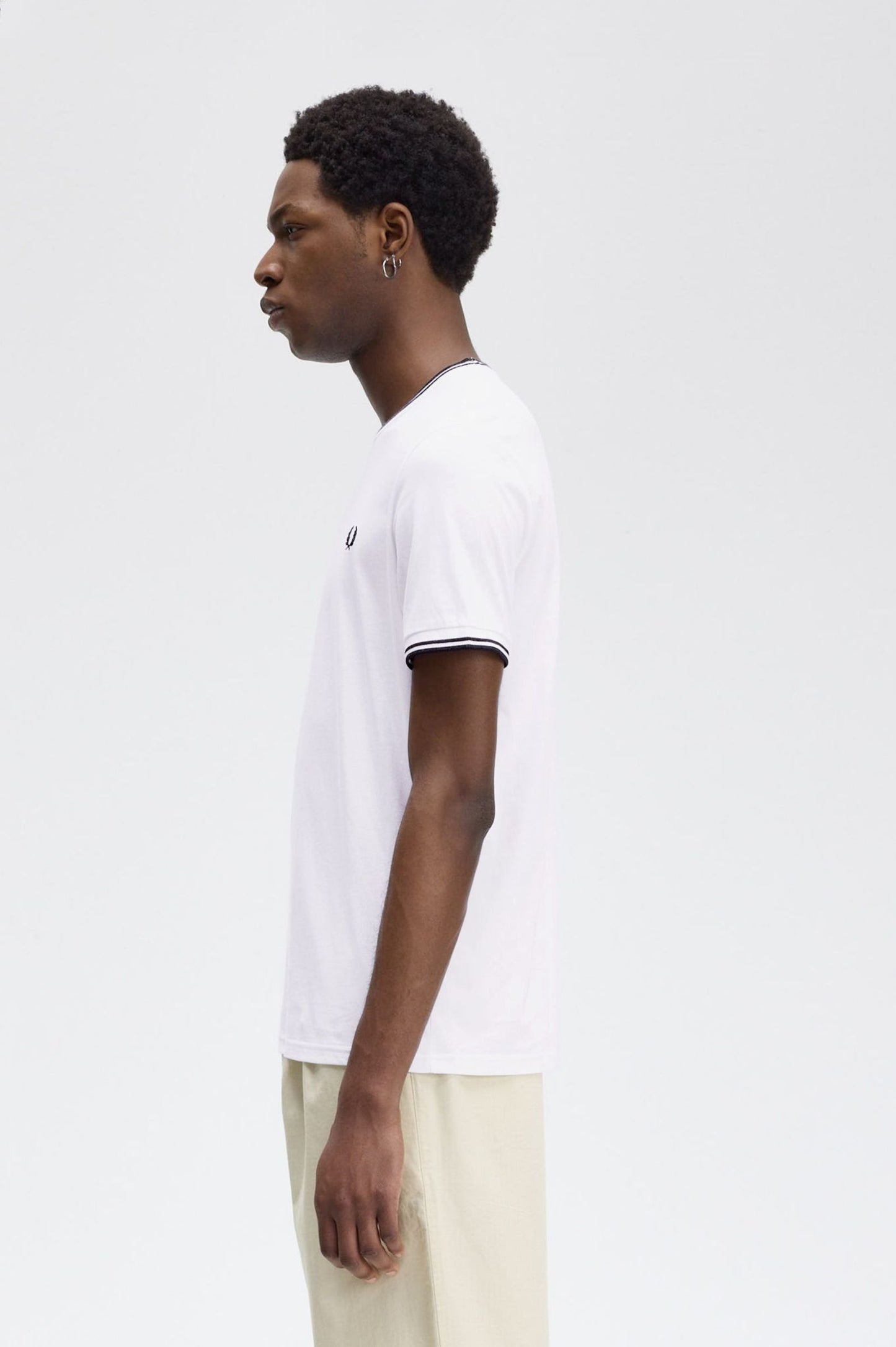 Fred Perry Twin Tipped T-Shirt - White