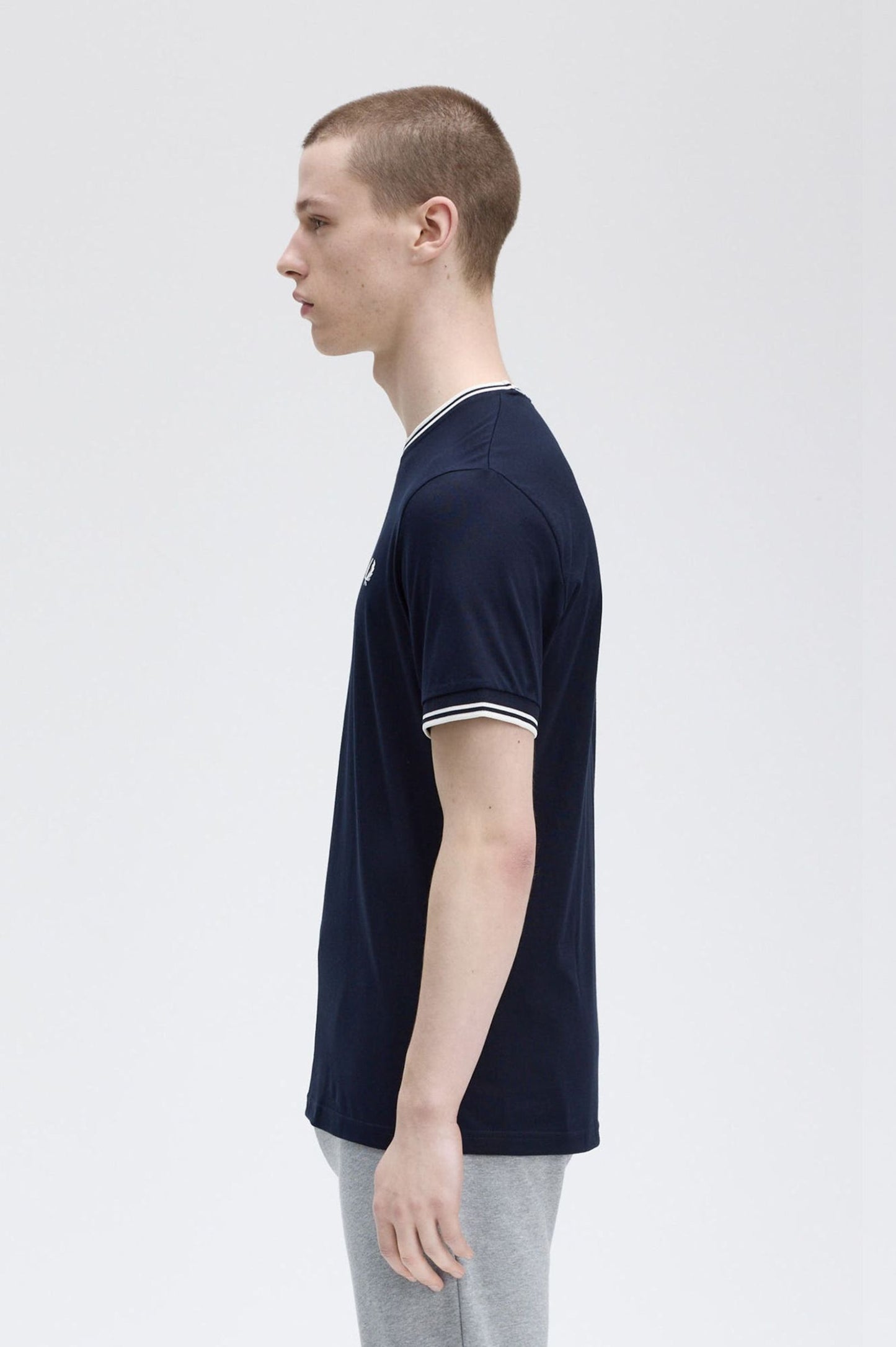 Fred Perry Twin Tipped T-Shirt - Navy