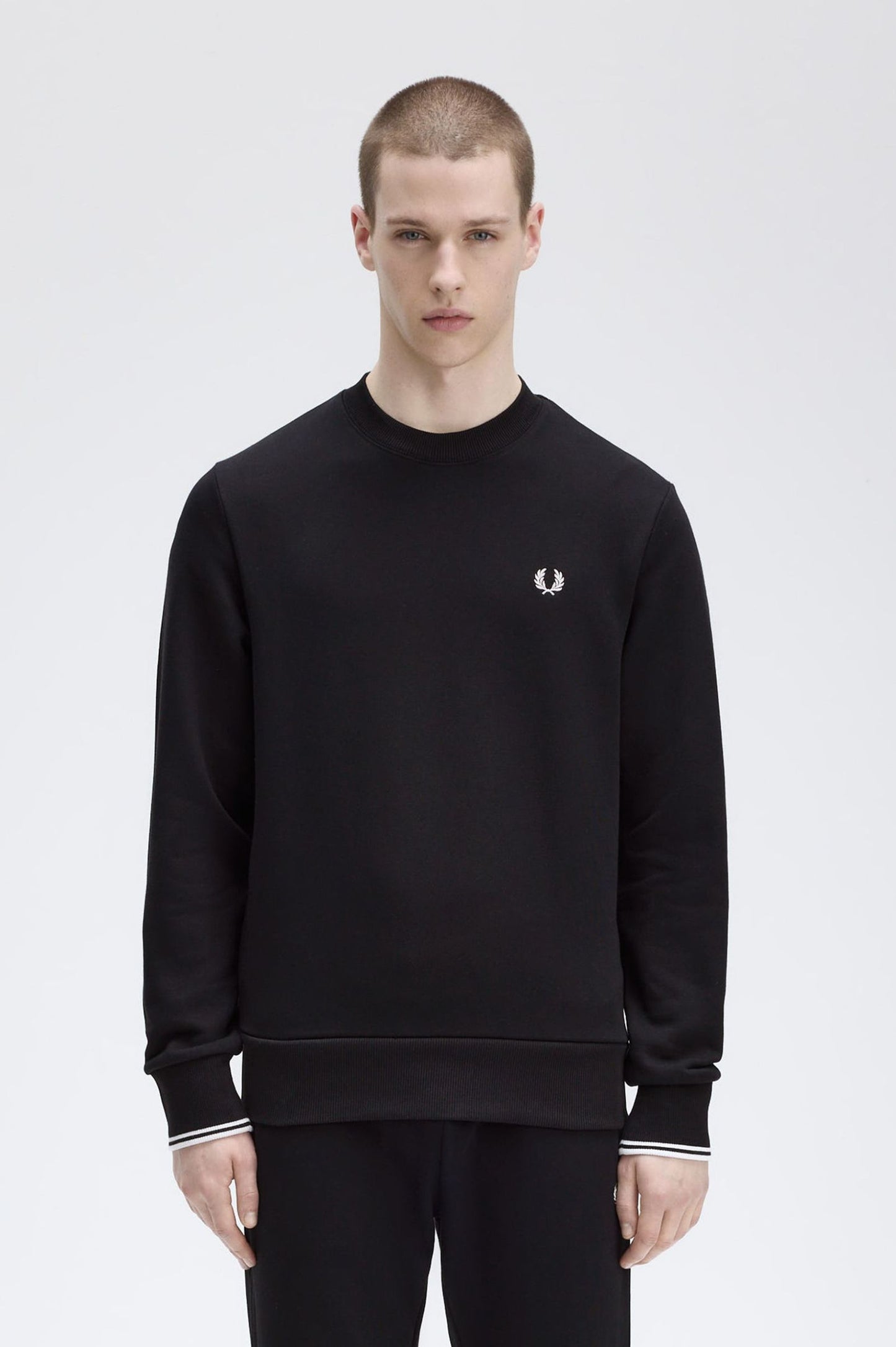 Fred Perry Crew Neck Sweatshirt - Black