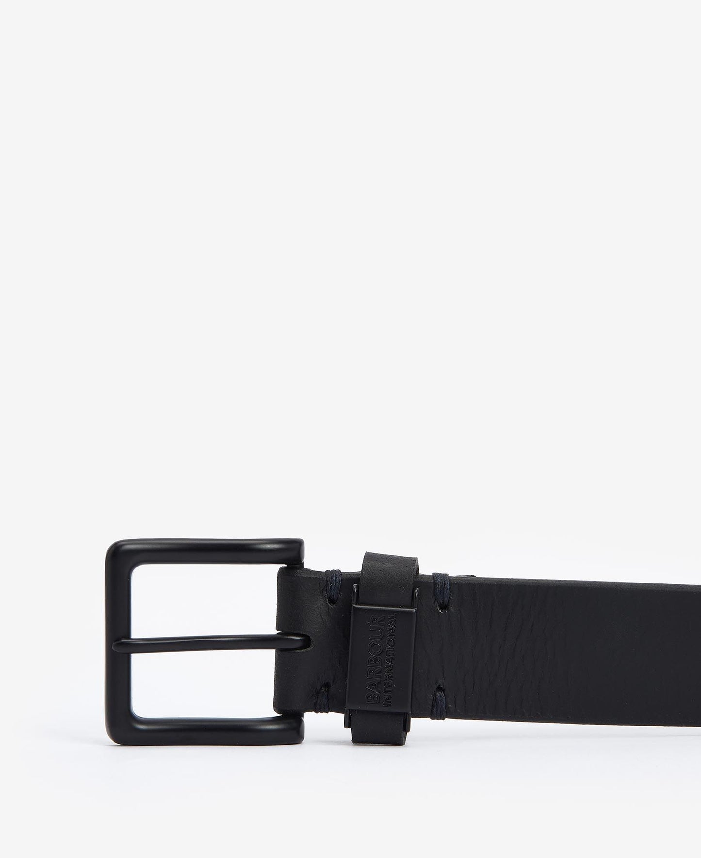 Barbour International Albury Leather Belt - Black