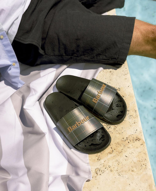 Barbour Tartan Sliders