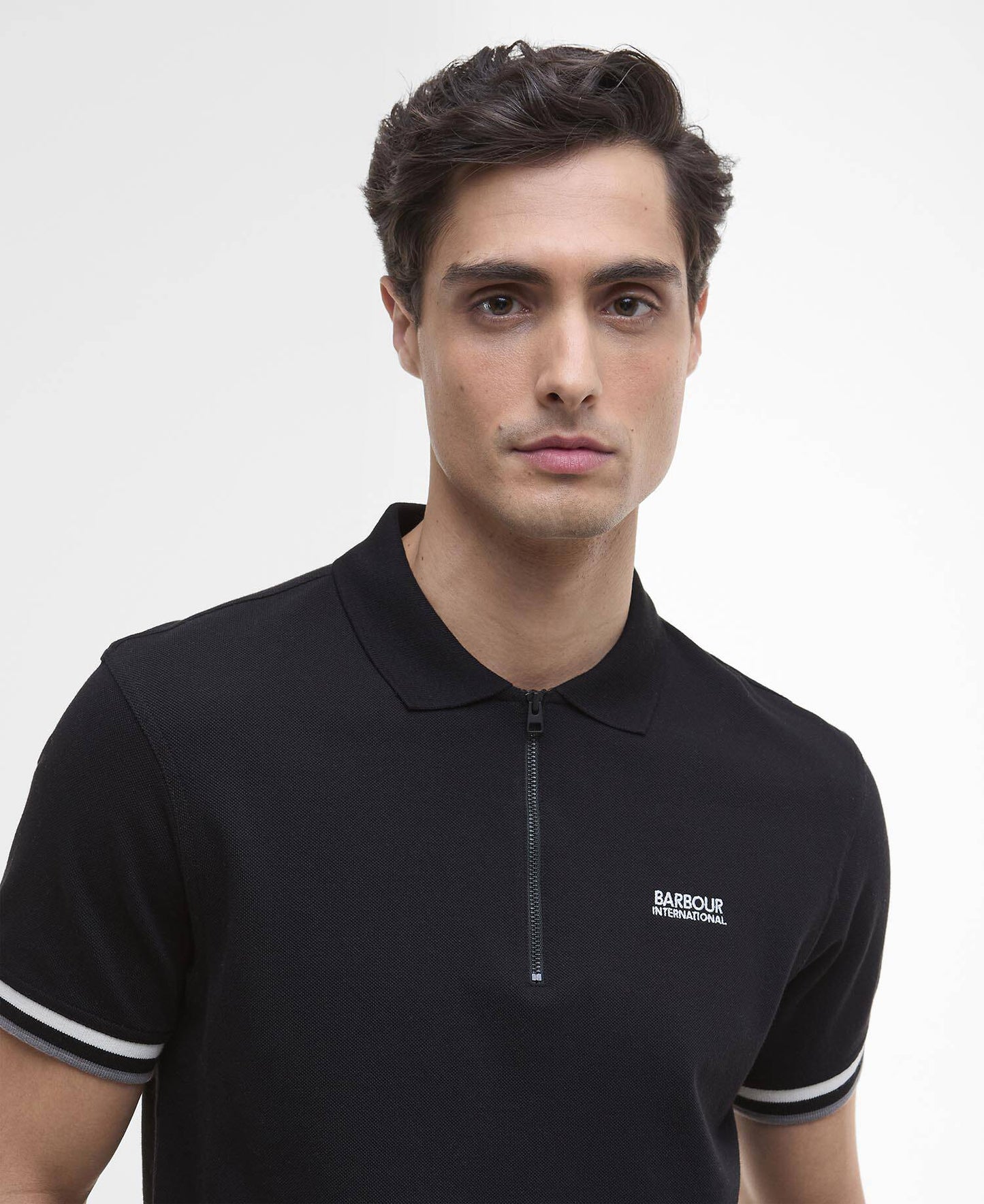 Barbour International Buxton Polo Shirt - Black