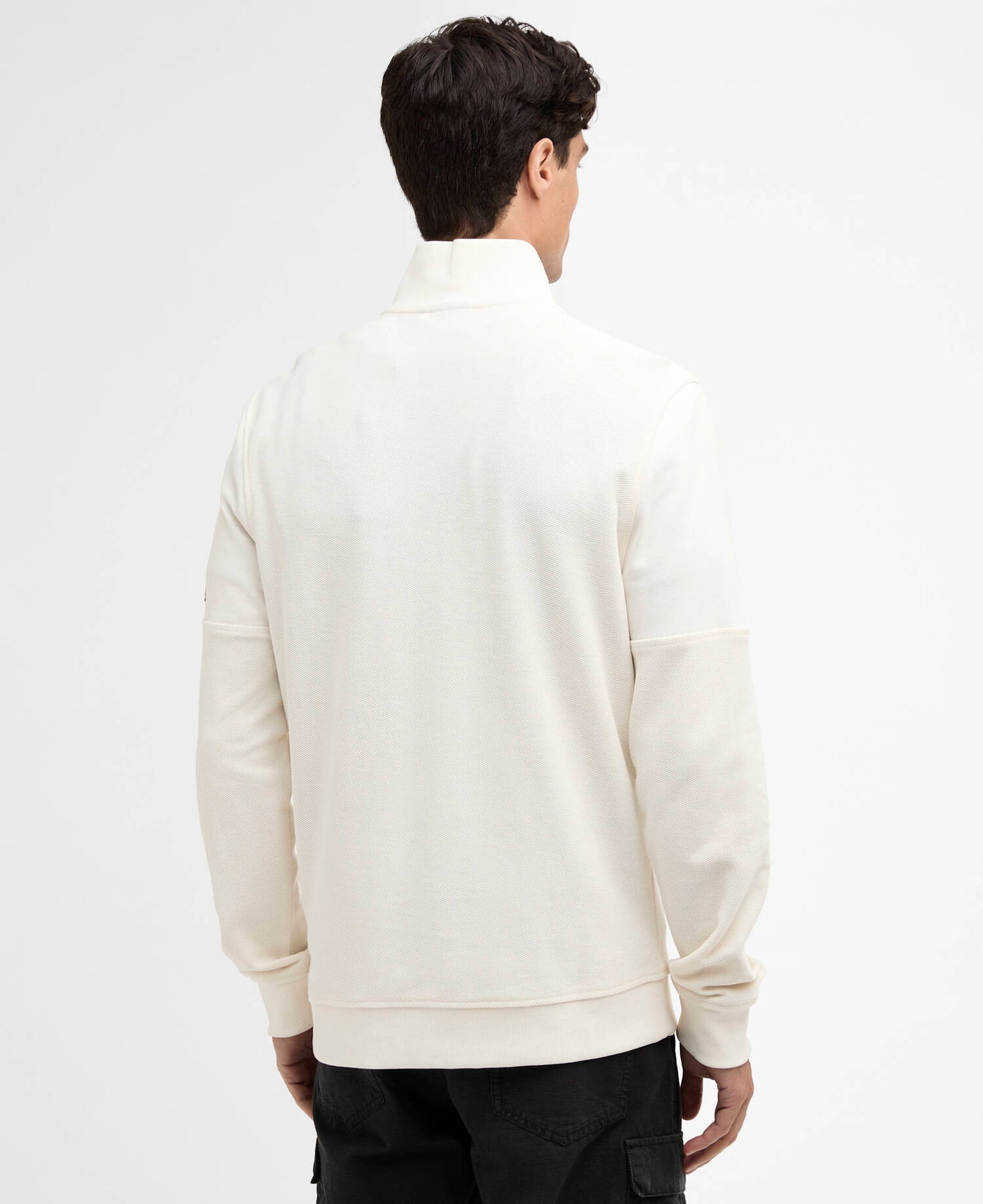 Barbour Kaspian Half Zip Sweatshirt - Whisper White