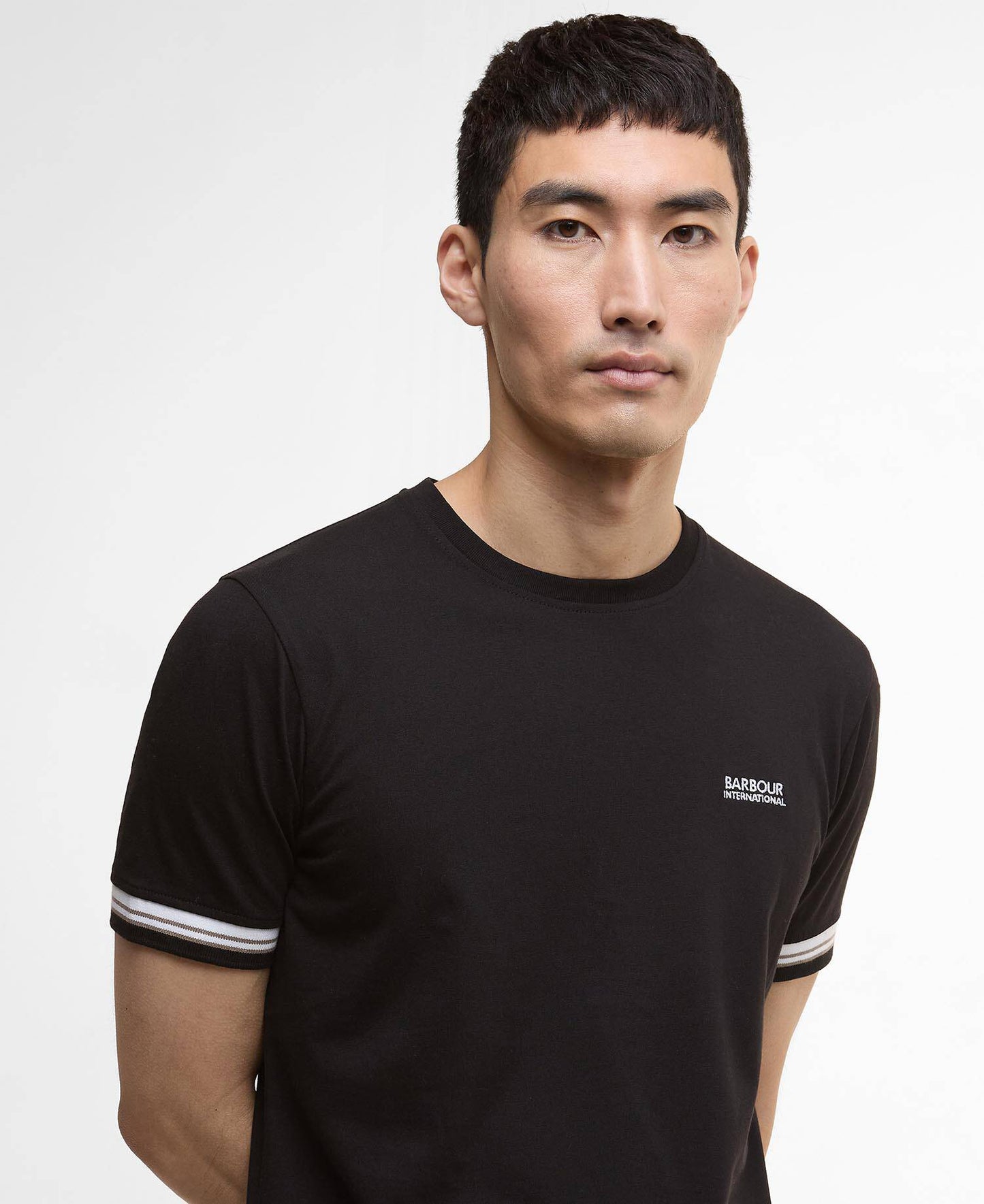 Barbour International Bruce Tipped Cuff T-Shirt - Black