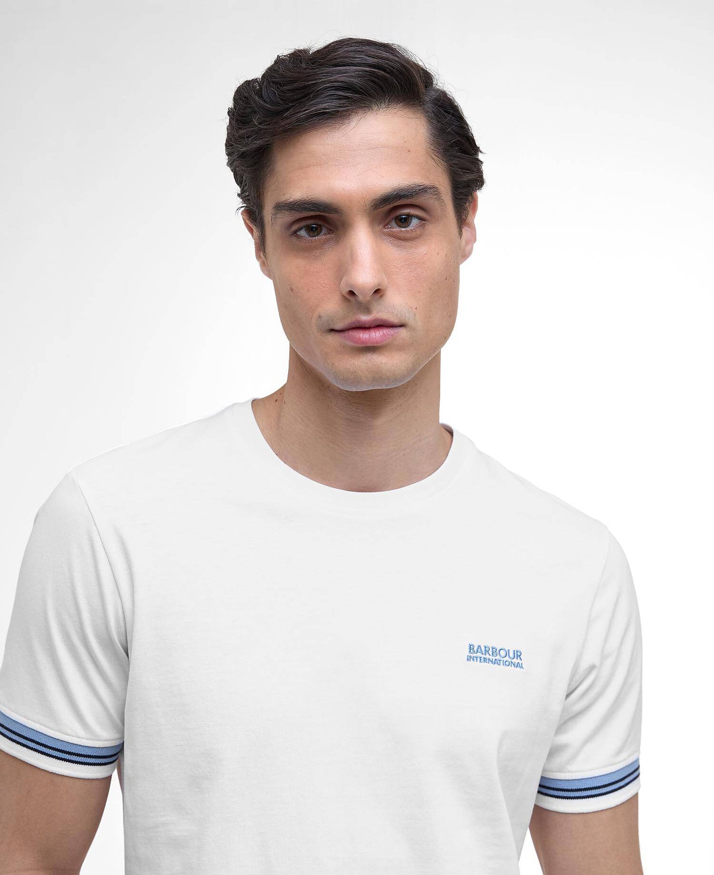 Barbour International Bruce Tipped Cuff T-Shirt - White