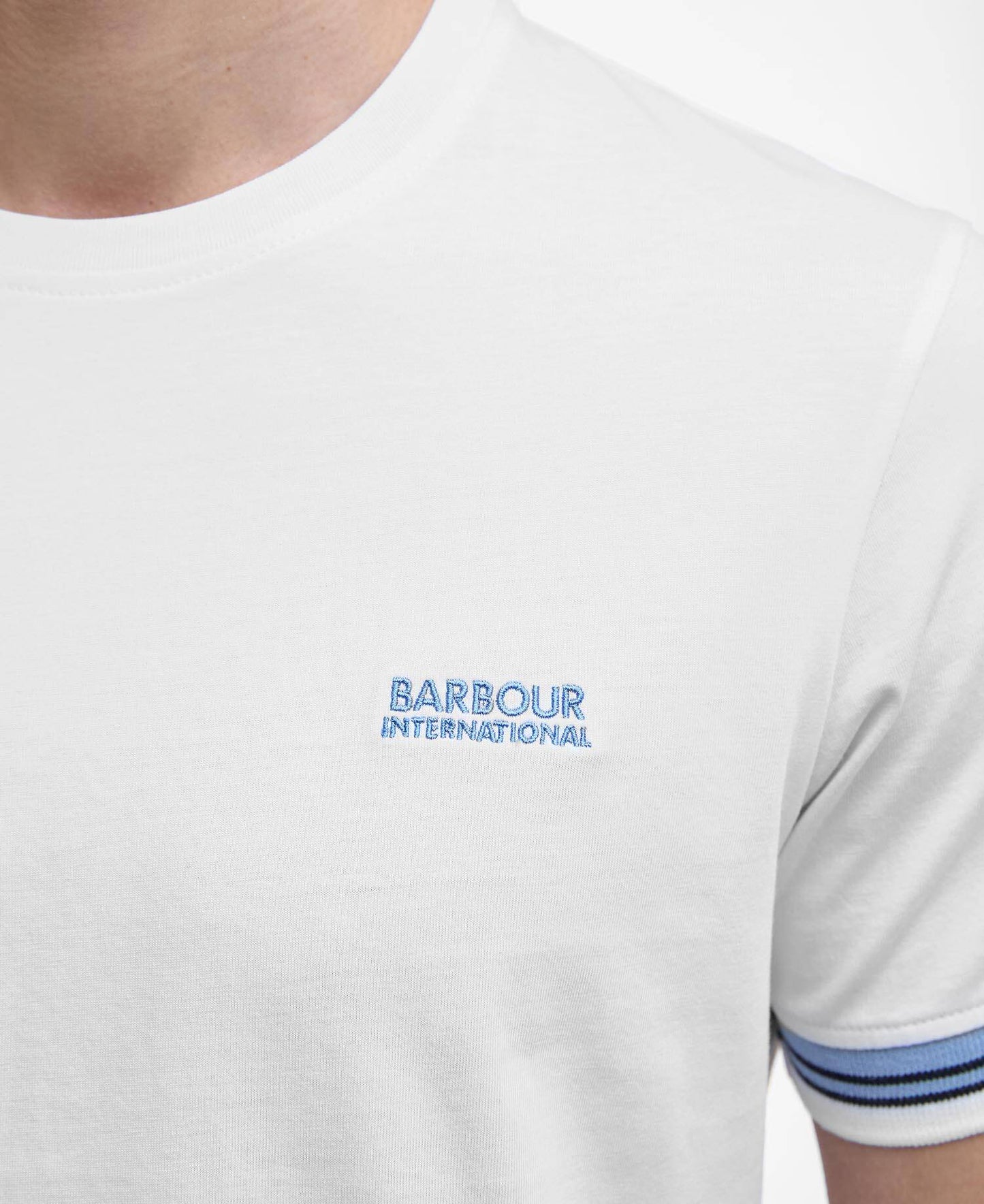 Barbour International Bruce Tipped Cuff T-Shirt - White