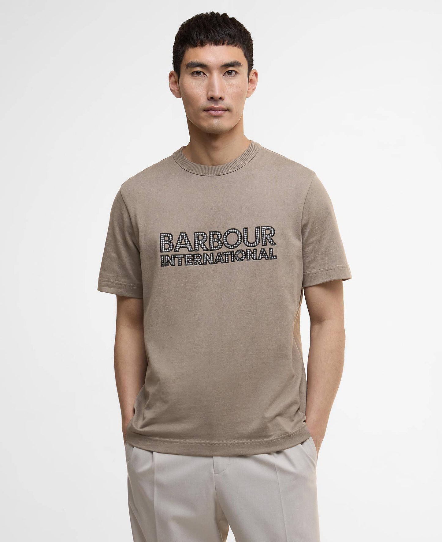 Barbour International Bertie Logo T-Shirt - Brindle