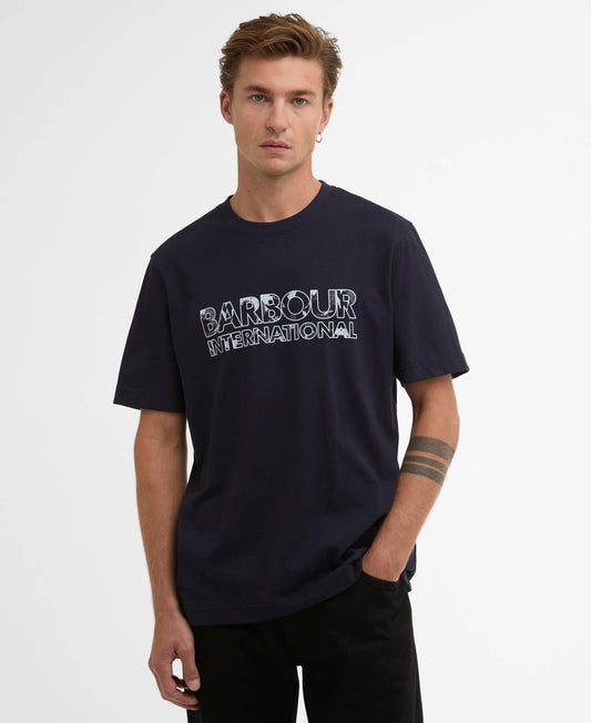 Barbour Unite Printed T-Shirt - Navy