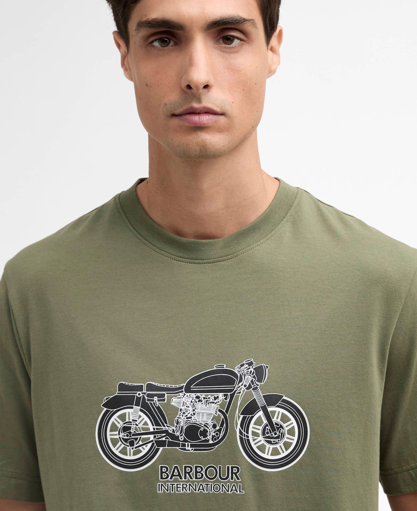Barbour Piston Graphic T-Shirt - Burnt Olive