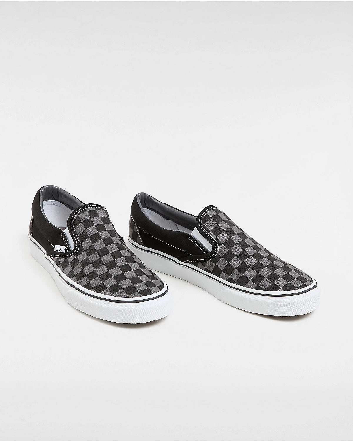 Vans Classic Slip-On Trainers - Black/Pewter Check