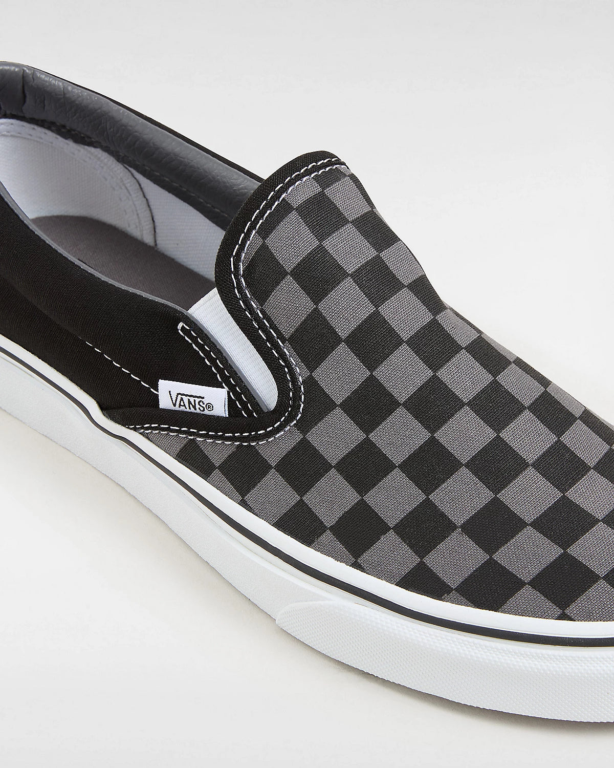 Vans Classic Slip-On Trainers - Black/Pewter Check