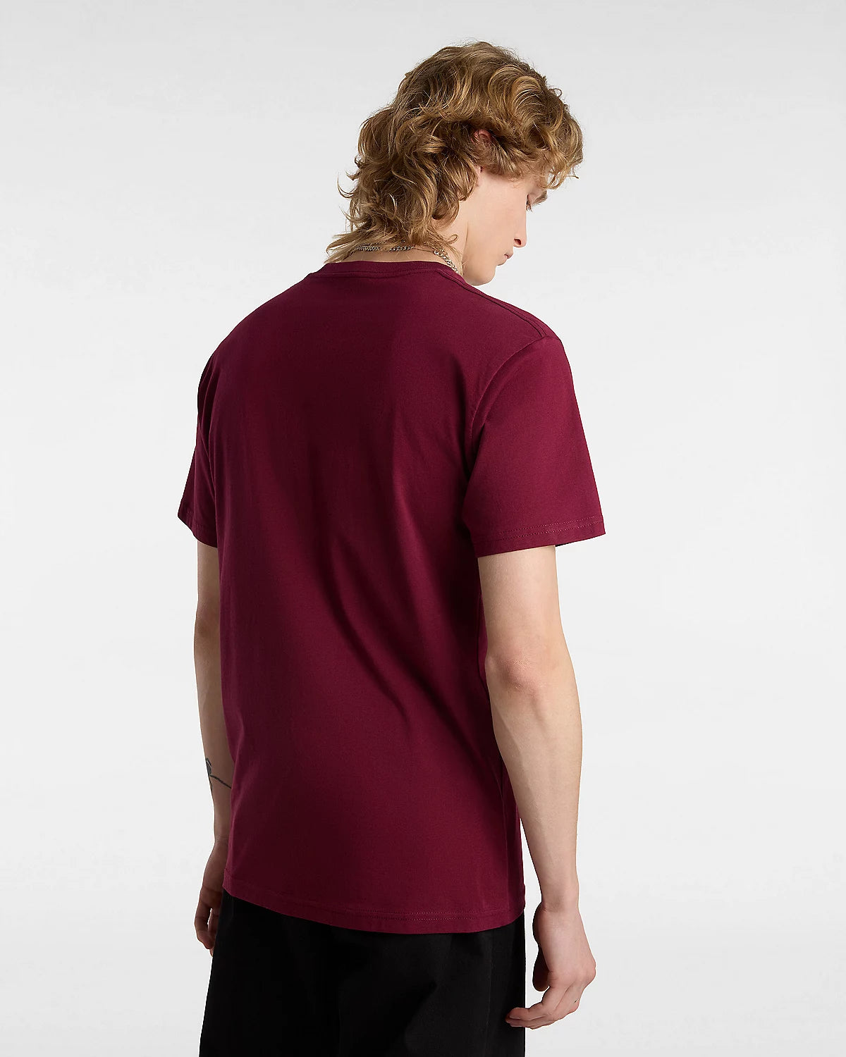 Vans Classic T-Shirt - Burgundy / White