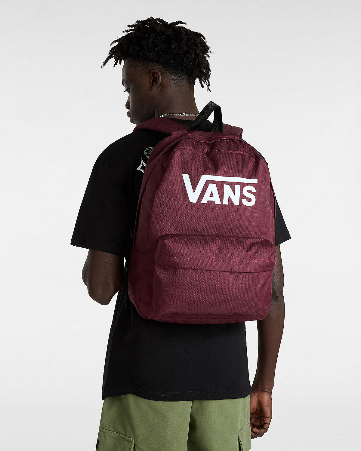 Vans Old Skool Print Backpack Burgundy