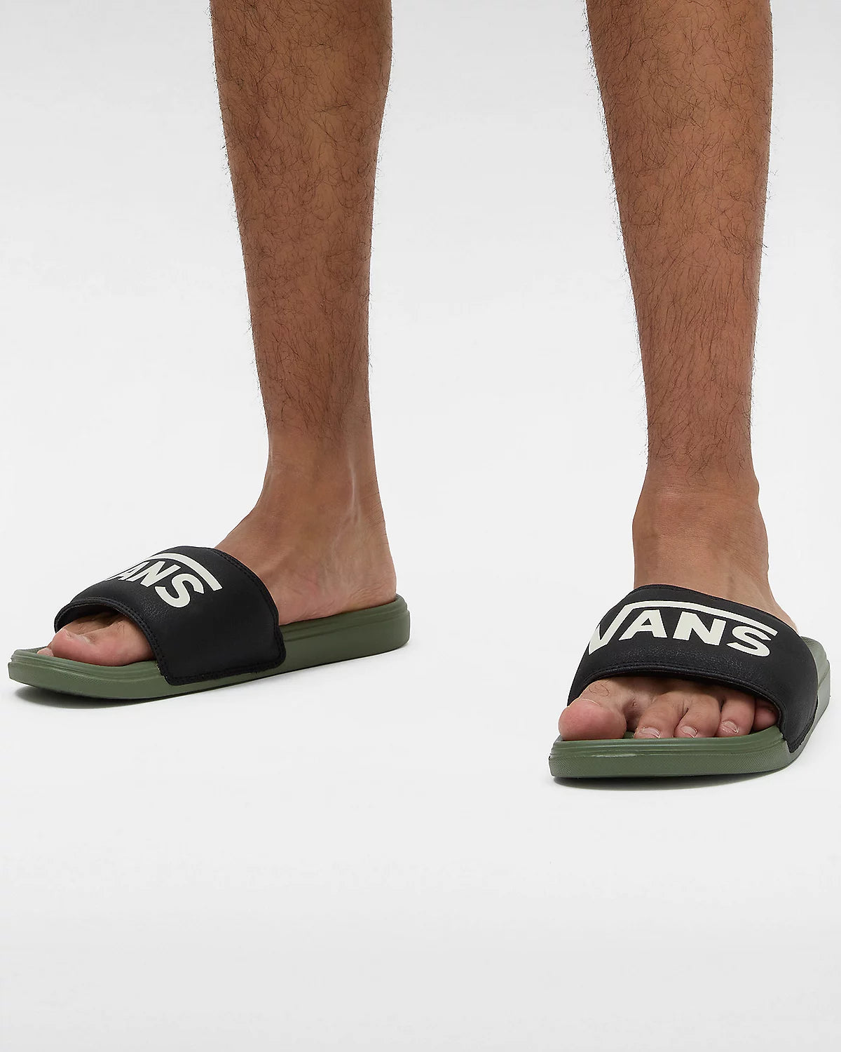 Vans La Costa Sliders - Black/Olivine