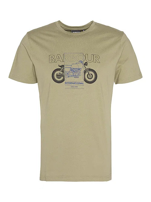 Barbour Calder Graphic T-Shirt - Bleached Olive