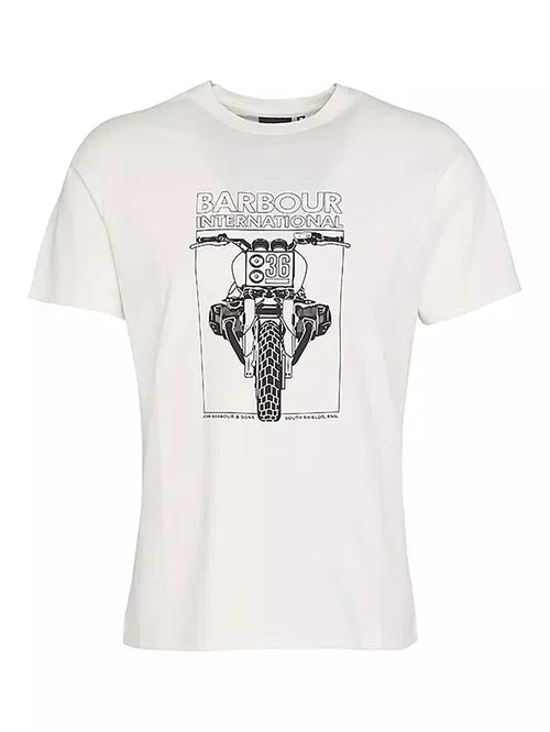 Barbour Raceway Graphic T-Shirt - Whisper White
