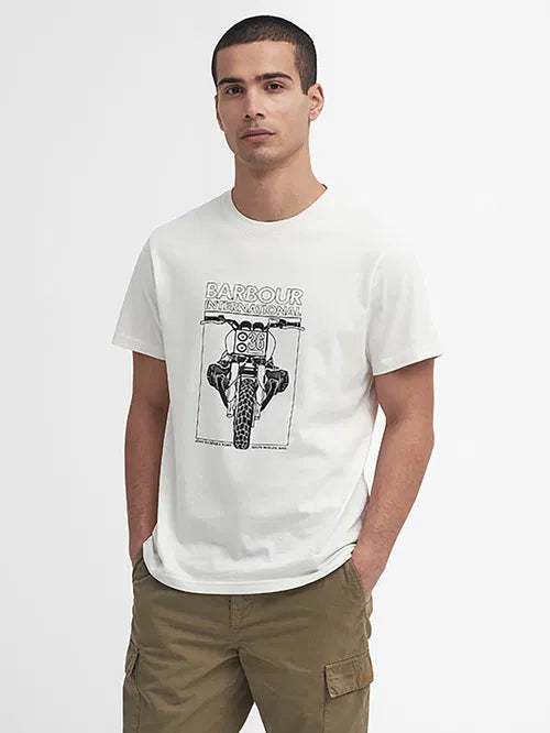 Barbour Raceway Graphic T-Shirt - Whisper White