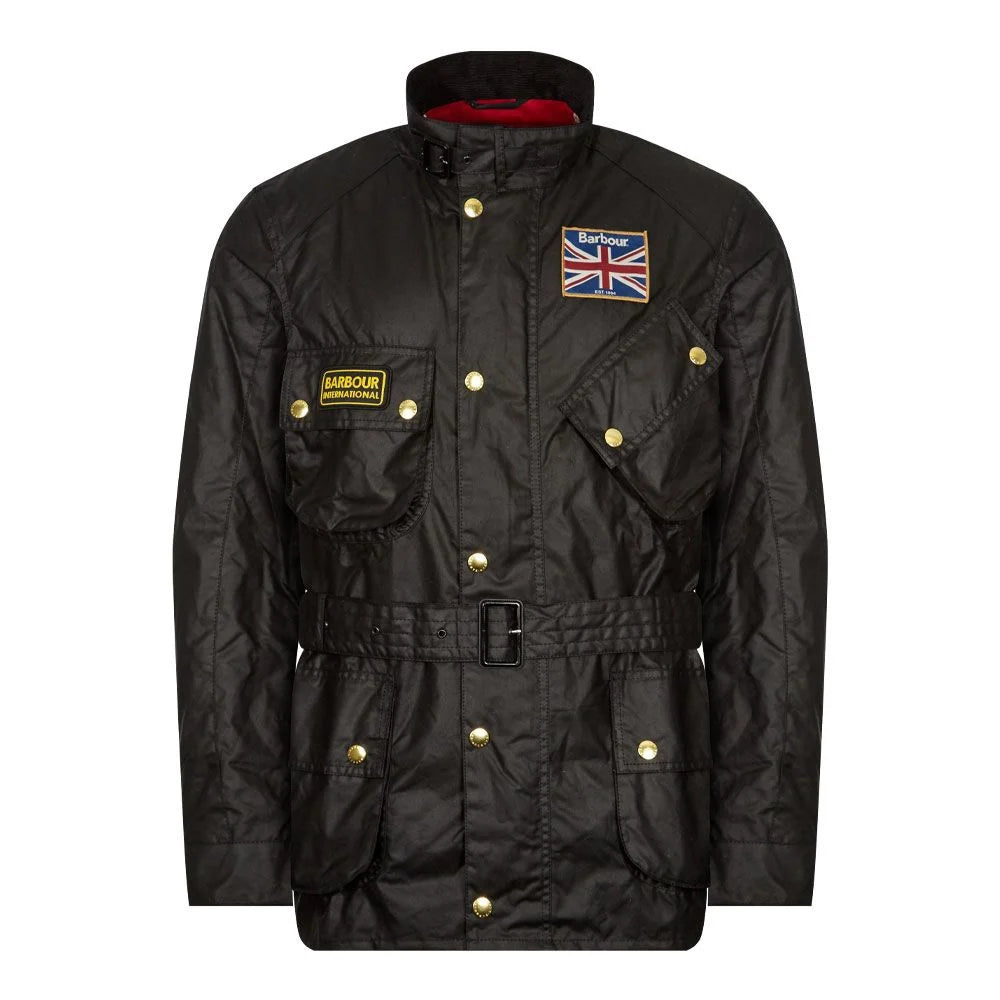 Barbour International Union Jack Jacket - Black