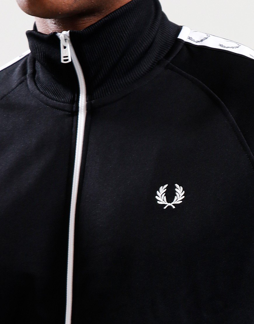 Fred Perry Taped Track Jacket - Black