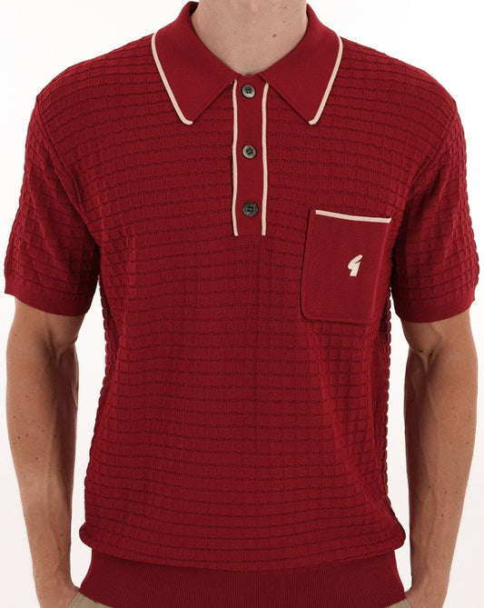 Gabicci Roy Polo Shirt - Cherry