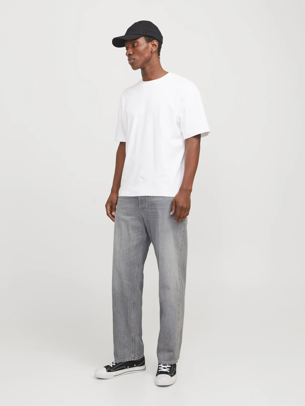 Jack&Jones Eddie 762 Loose Fit Jeans - Grey/Grey Denim