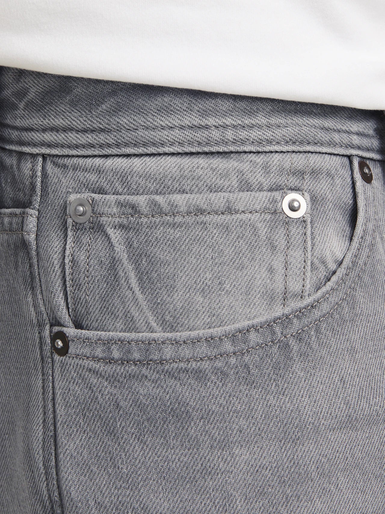 Jack&Jones Eddie 762 Loose Fit Jeans - Grey/Grey Denim