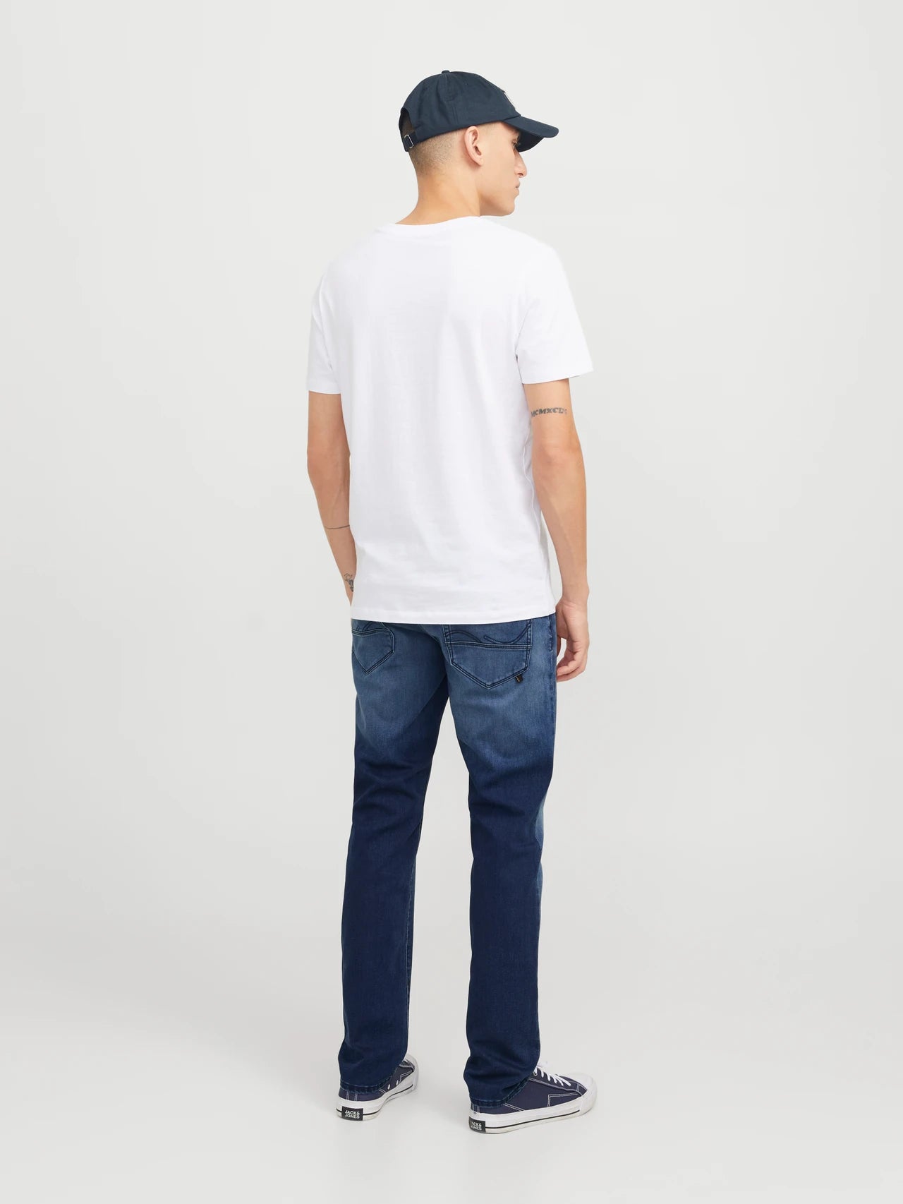 Jack&Jones Mike Fox 424 Tapered Fit Jeans - Blue/Blue Denim
