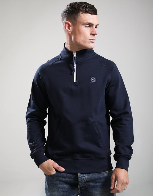 Marshall Artist Foundation 1/4 Zip Sweat - Navy