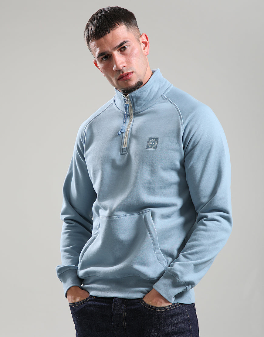 Marshall Artist Foundation 1/4 Zip Sweat - Steel Blue