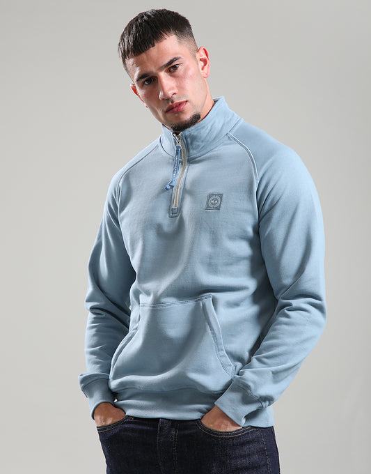Marshall Artist Foundation 1/4 Zip Sweat - Steel Blue