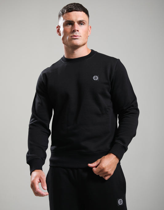 Marshall Artist Marchio Crew Neck Jumper - Black